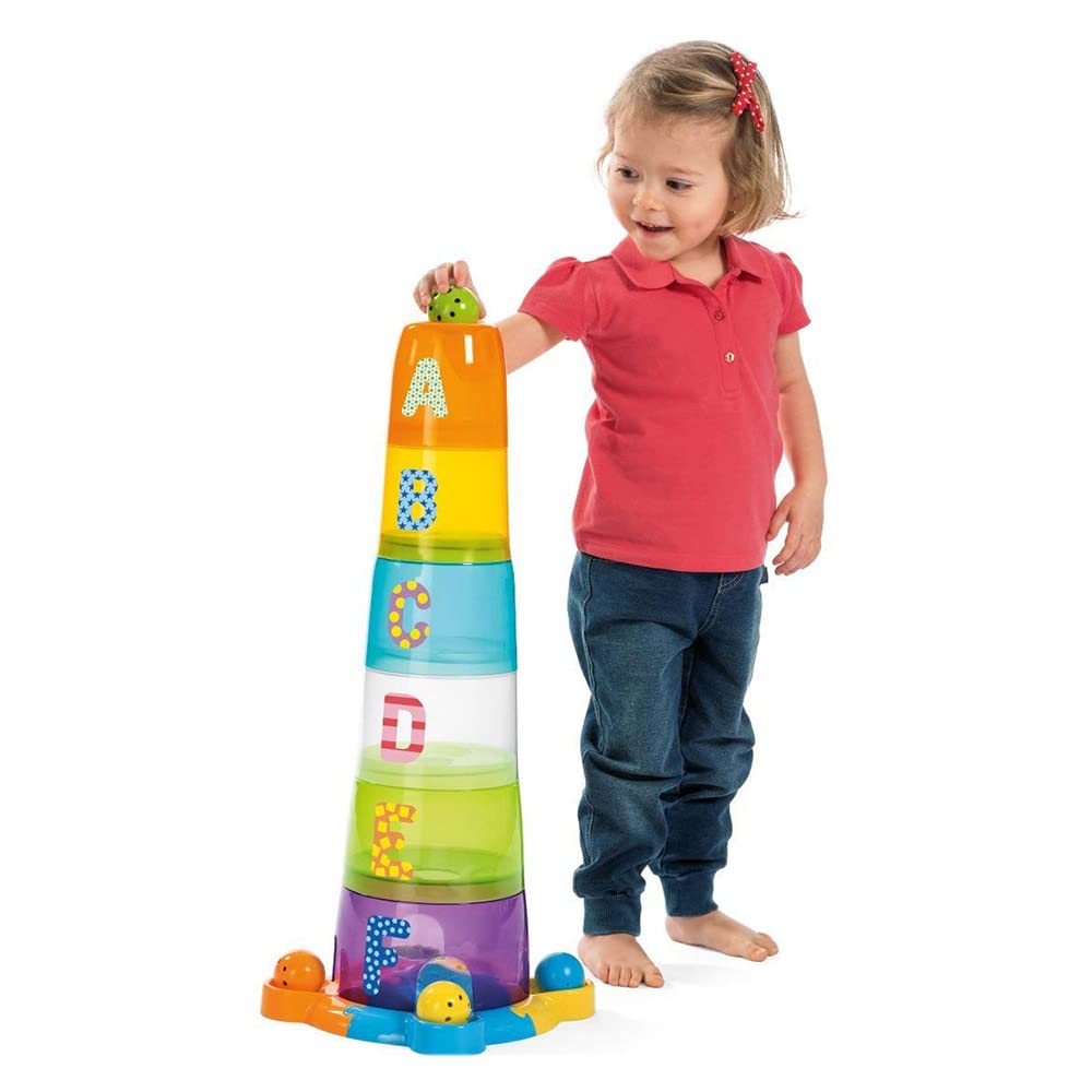chicco-steckturm-stapelbecher-mehrfarbig-6-becher-kugeln-puzzle image 2