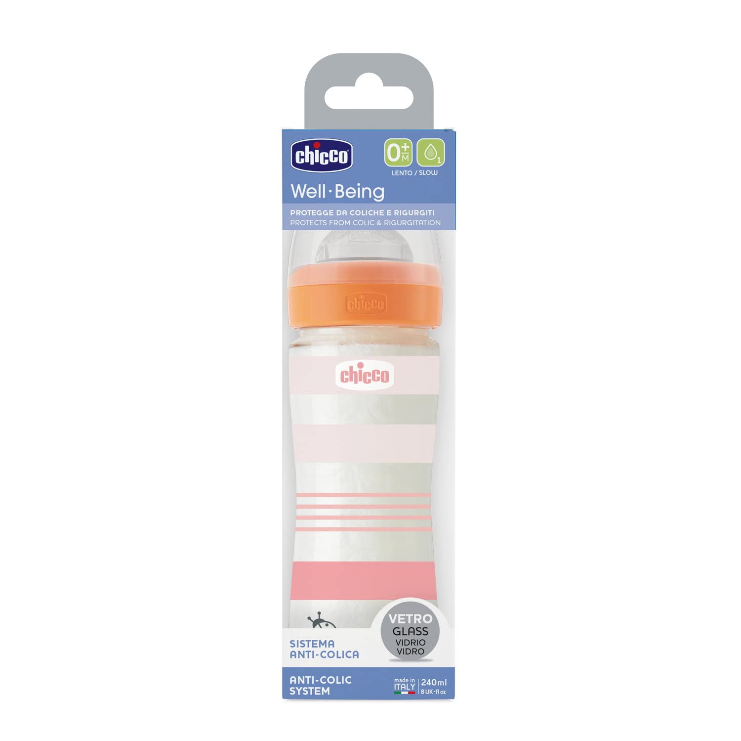 chicco-well-being-babyfl-schchen-glas-240-ml-rosa-0m image 3
