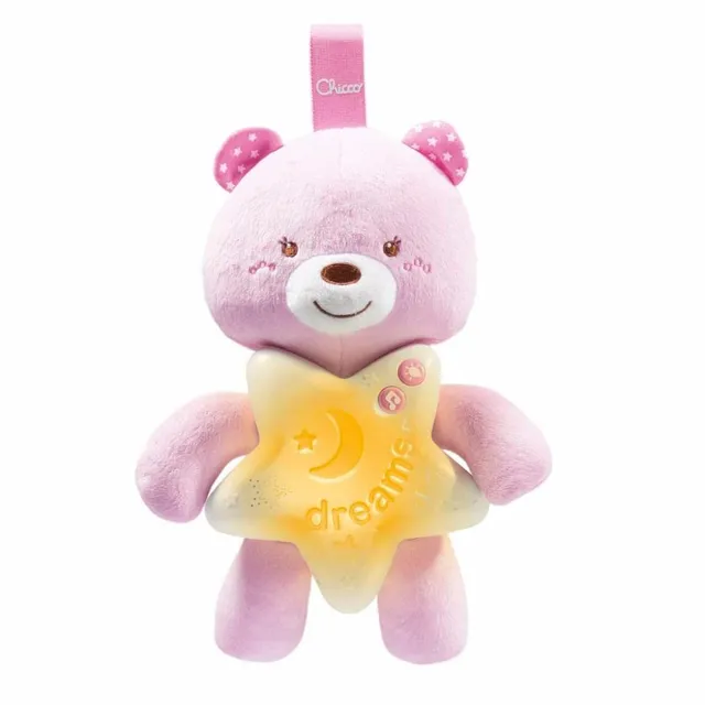 chicco-gute-nacht-b-rchen-kuscheltier-rosa-nachtlicht image 1