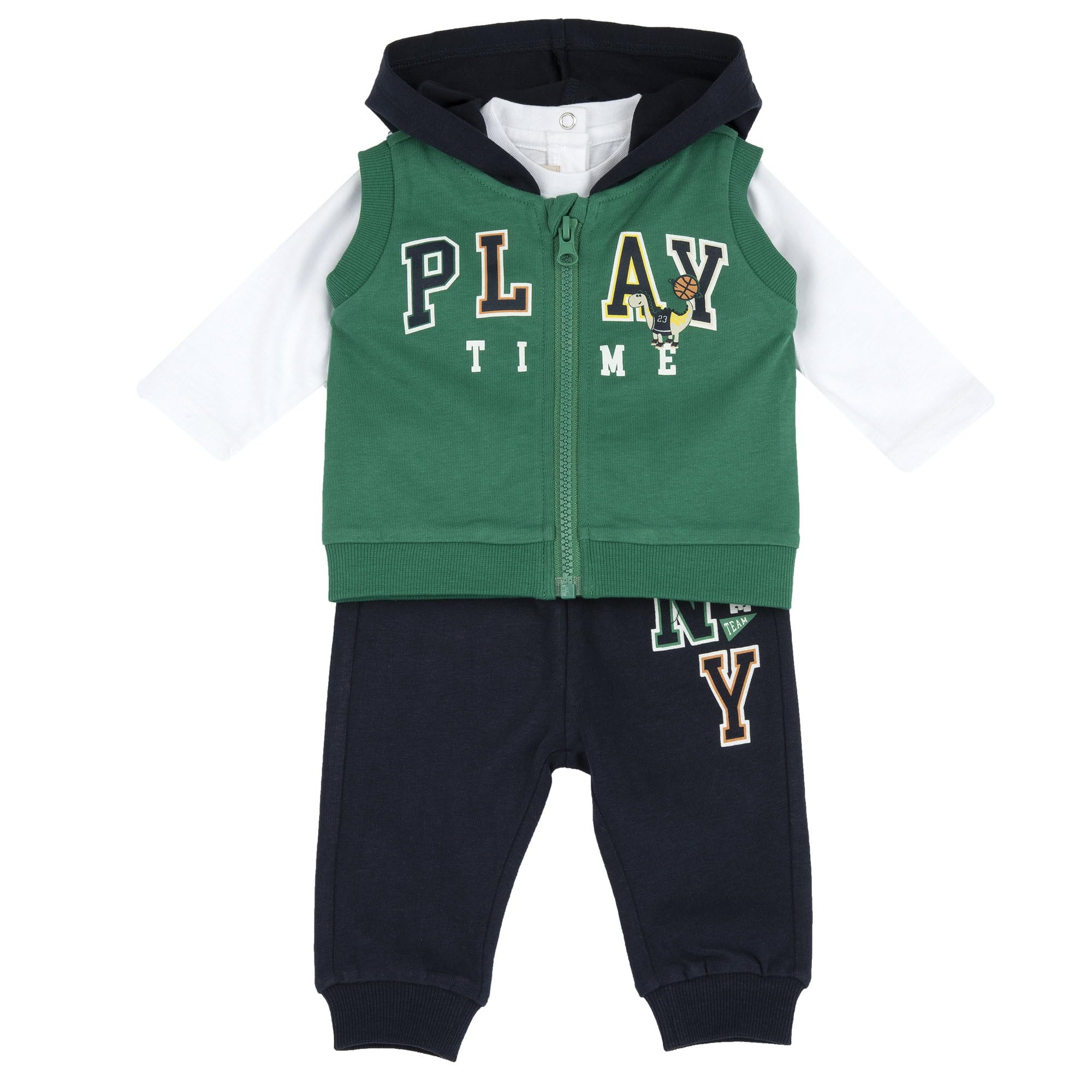 chicco-baby-set-t-shirt-hose-gr-n-2-jahre-kinder image 1