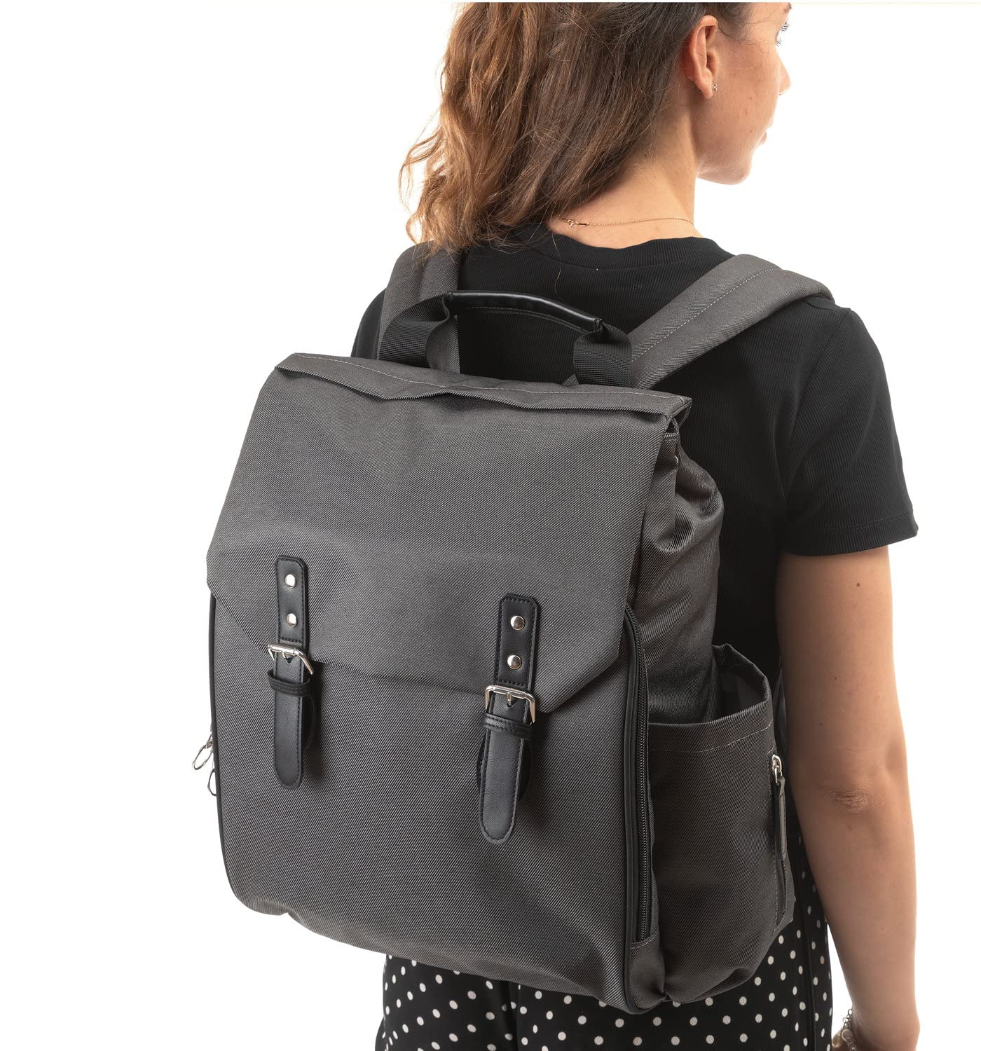 chicco-wickelrucksack-elterntasche-monochrom-mit-wickelunterlage image 7