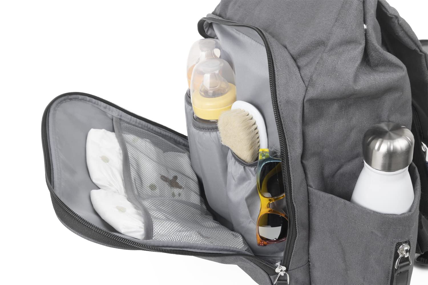 chicco-wickelrucksack-elterntasche-monochrom-mit-wickelunterlage image 4