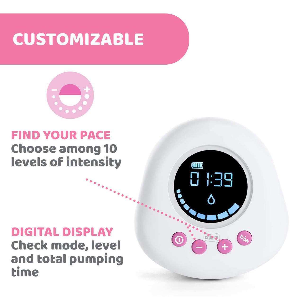 chicco-elektrische-milchpumpe-wei-150-ml-10-stufen-lcd image 3