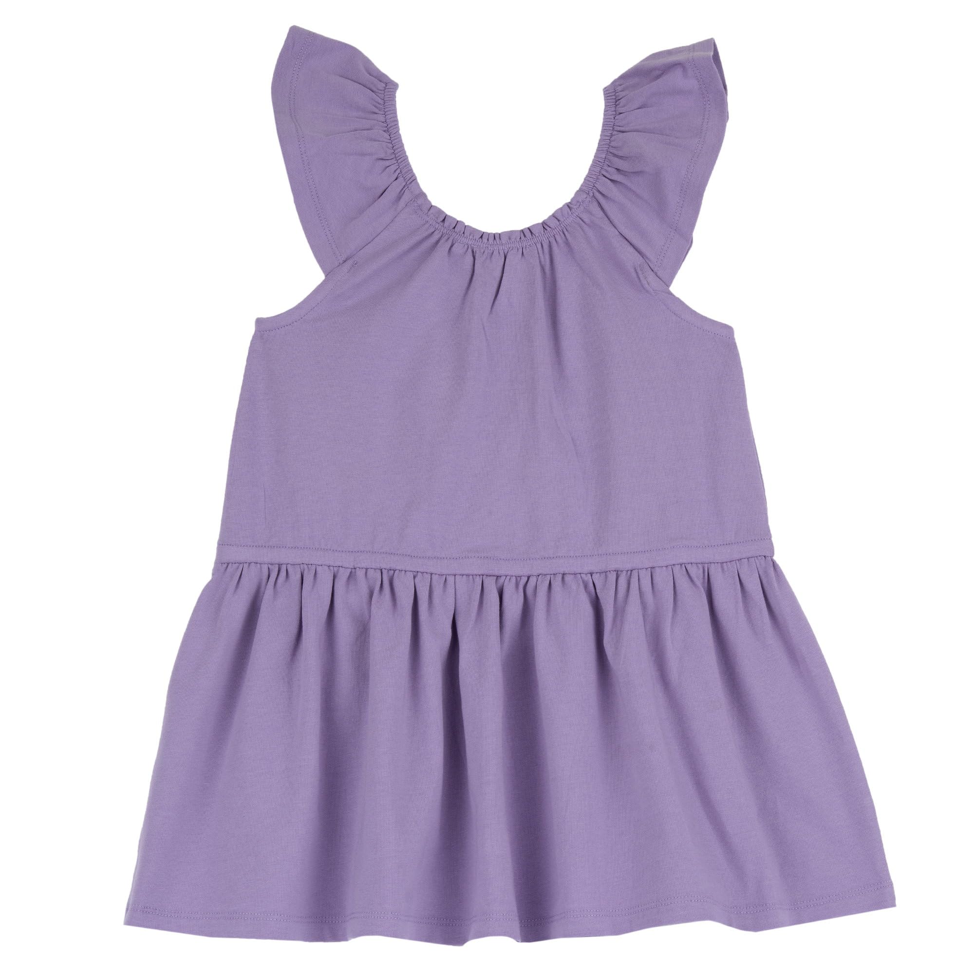 chicco-m-dchen-kleid-kurzarm-violett-leichte-baumwolle image 2