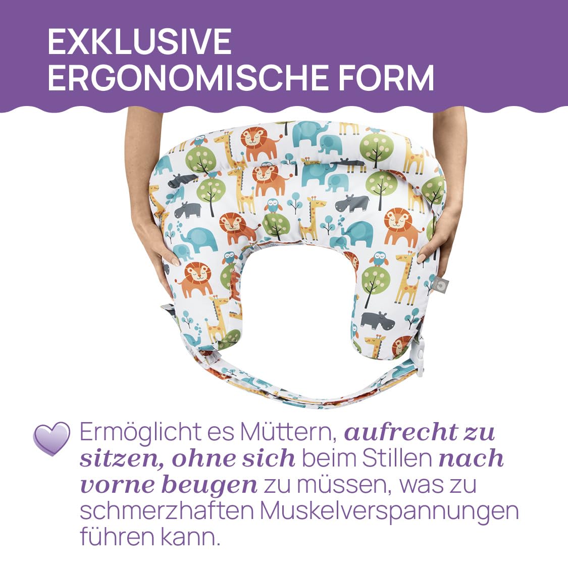 chicco-boppy-deluxe-stillkissen-peaceful-jungle-waschbar image 2