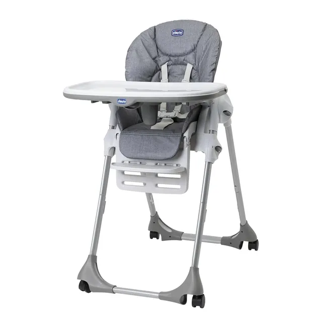 chicco-polly-easy-hochstuhl-grey-melange-verstellbar-bis-15-kg image 1