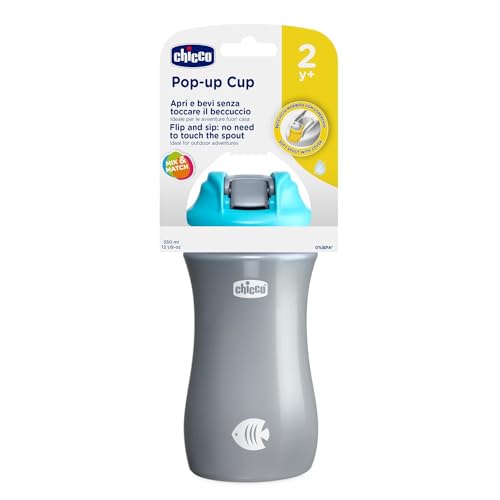 chicco-pop-up-cup-trinkbecher-350-ml-hellblau-silikon image 8