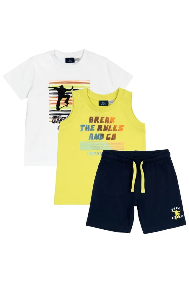 chicco-jungen-set-t-shirt-shorts-top-gr-6-baumwolle image 1