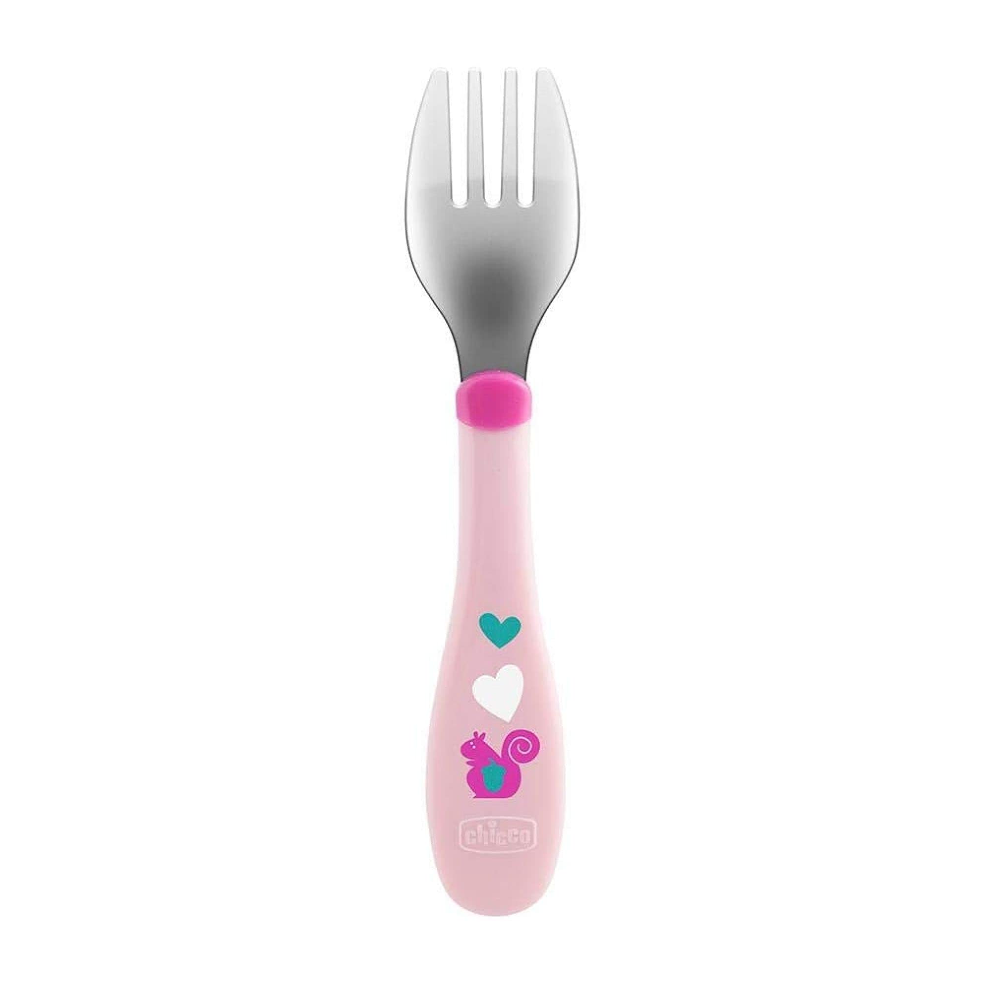 chicco-edelstahl-besteck-set-rosa-18m-gabel-l-ffel image 2