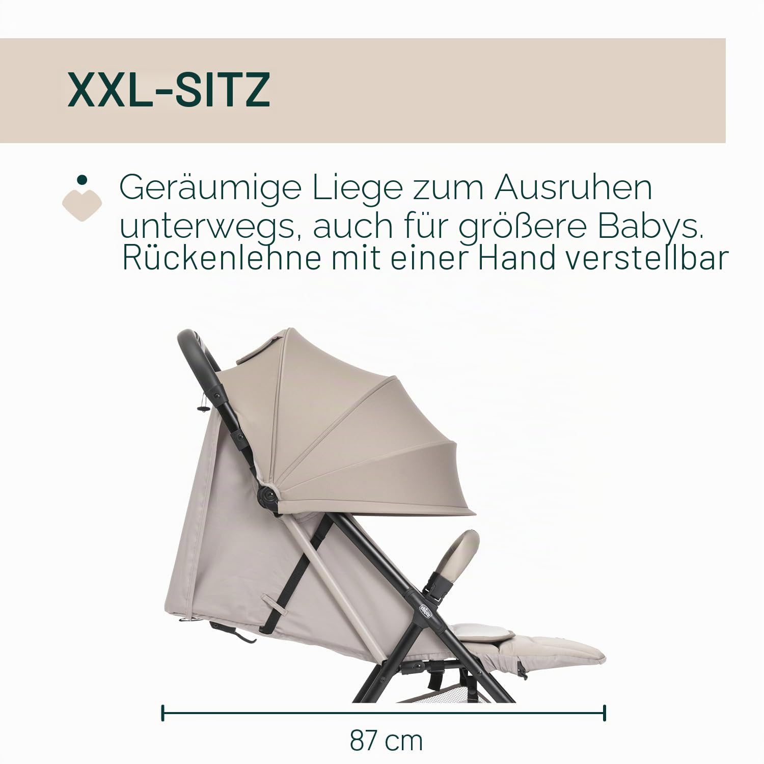 chicco-taormina-buggy-bio-baumwolle-beige-bis-22-kg-faltbar image 4