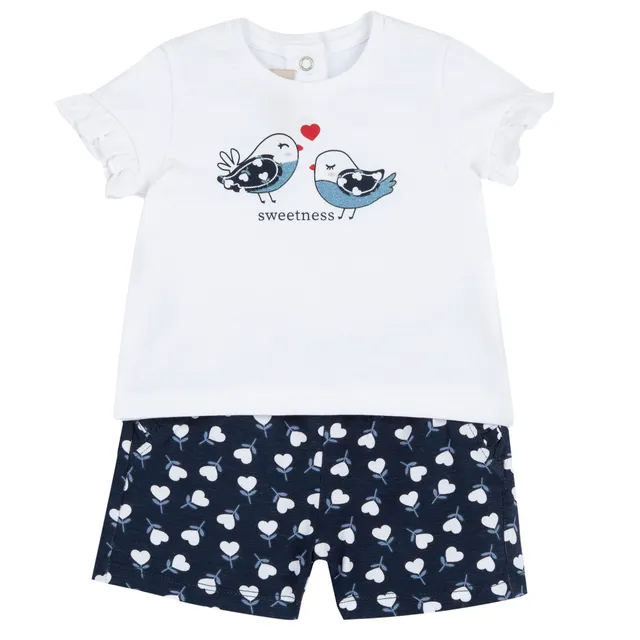chicco-baby-m-dchen-set-t-shirt-shorts-mehrfarbig image 1
