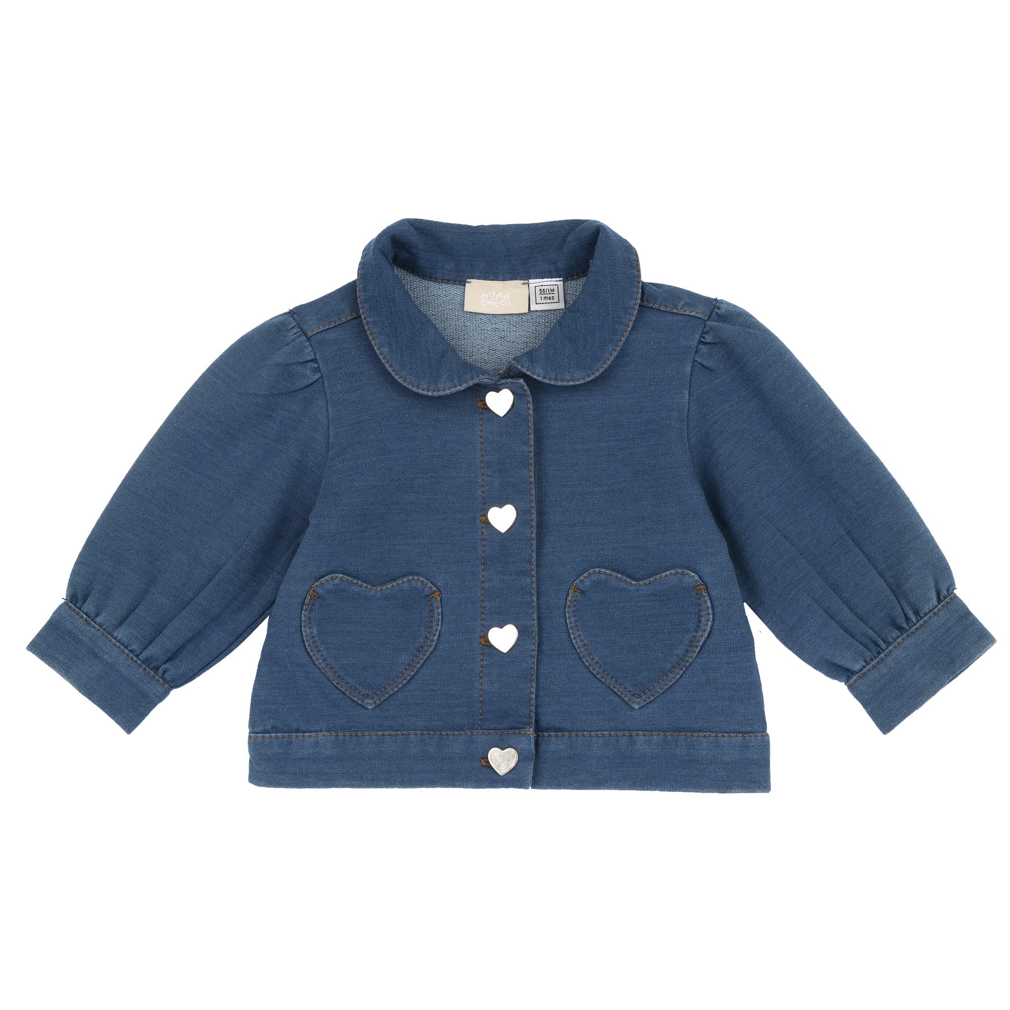 chicco-m-dchen-jeansjacke-denim-jacke-9-monate-babykleidung image 1