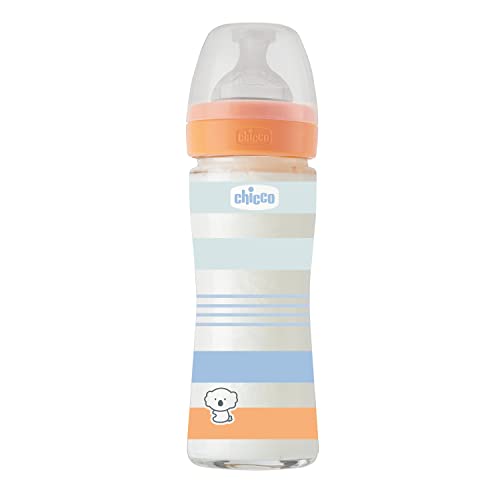 chicco-well-being-glas-babyflasche-240-ml-blau-silikon-anti-kolik image 5
