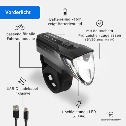 bergsteiger-led-fahrradlicht-set-usb-aufladbar-vorne-hinten image 8