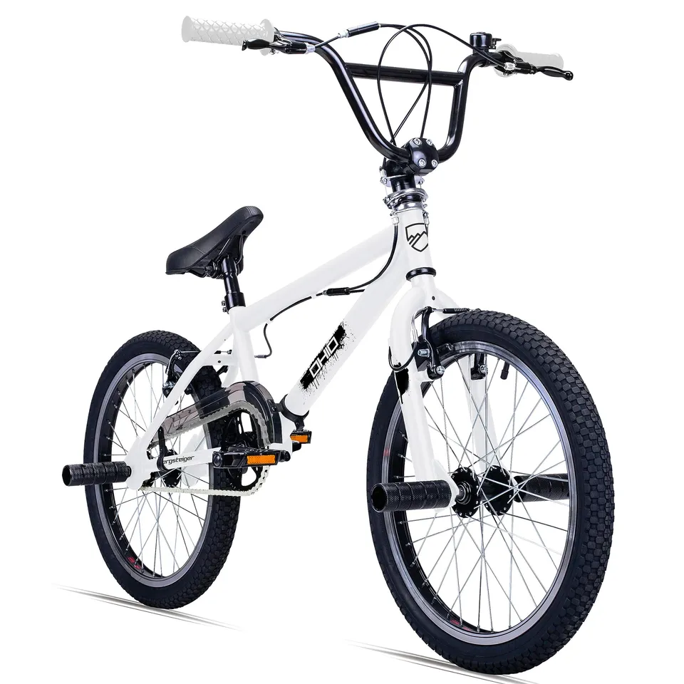 bergsteiger-ohio-20-zoll-bmx-freestyle-white-black-matt-mit-rotor image 1