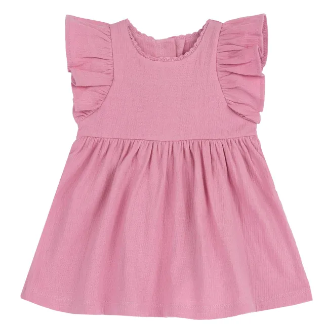 chicco-baby-kleid-mit-hose-gr-12-monate-rosa-baumwolle-set image 1