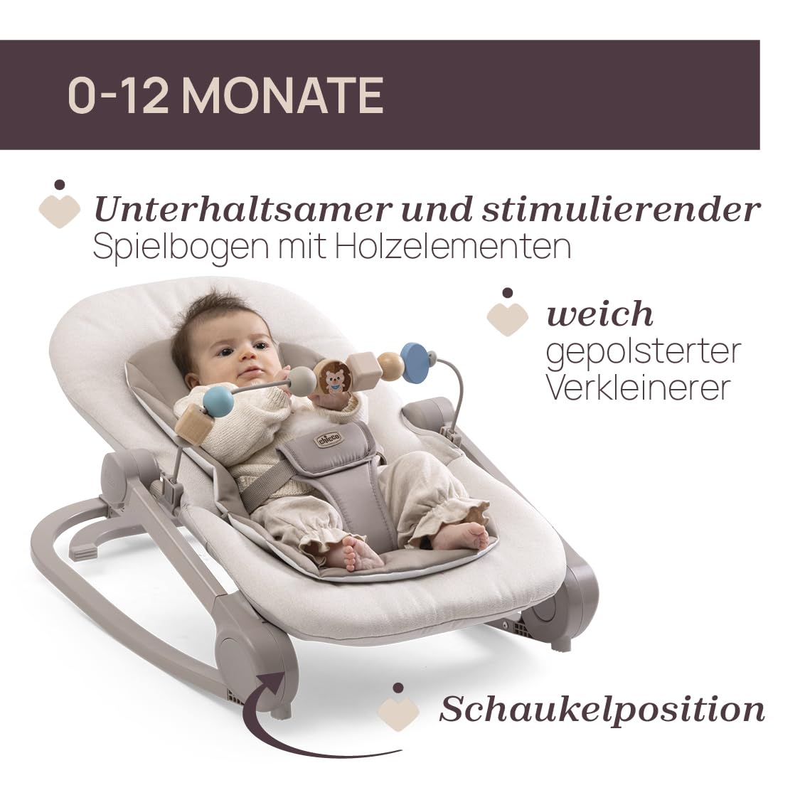 chicco-magia-2-in-1-babywippe-beige-bis-18-kg-holz image 2