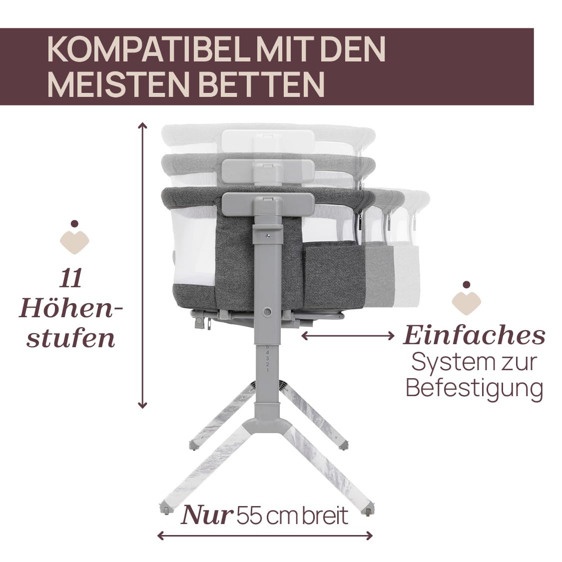 chicco-next2me-armonia-beistellbett-dunkelgrau-melange image 5