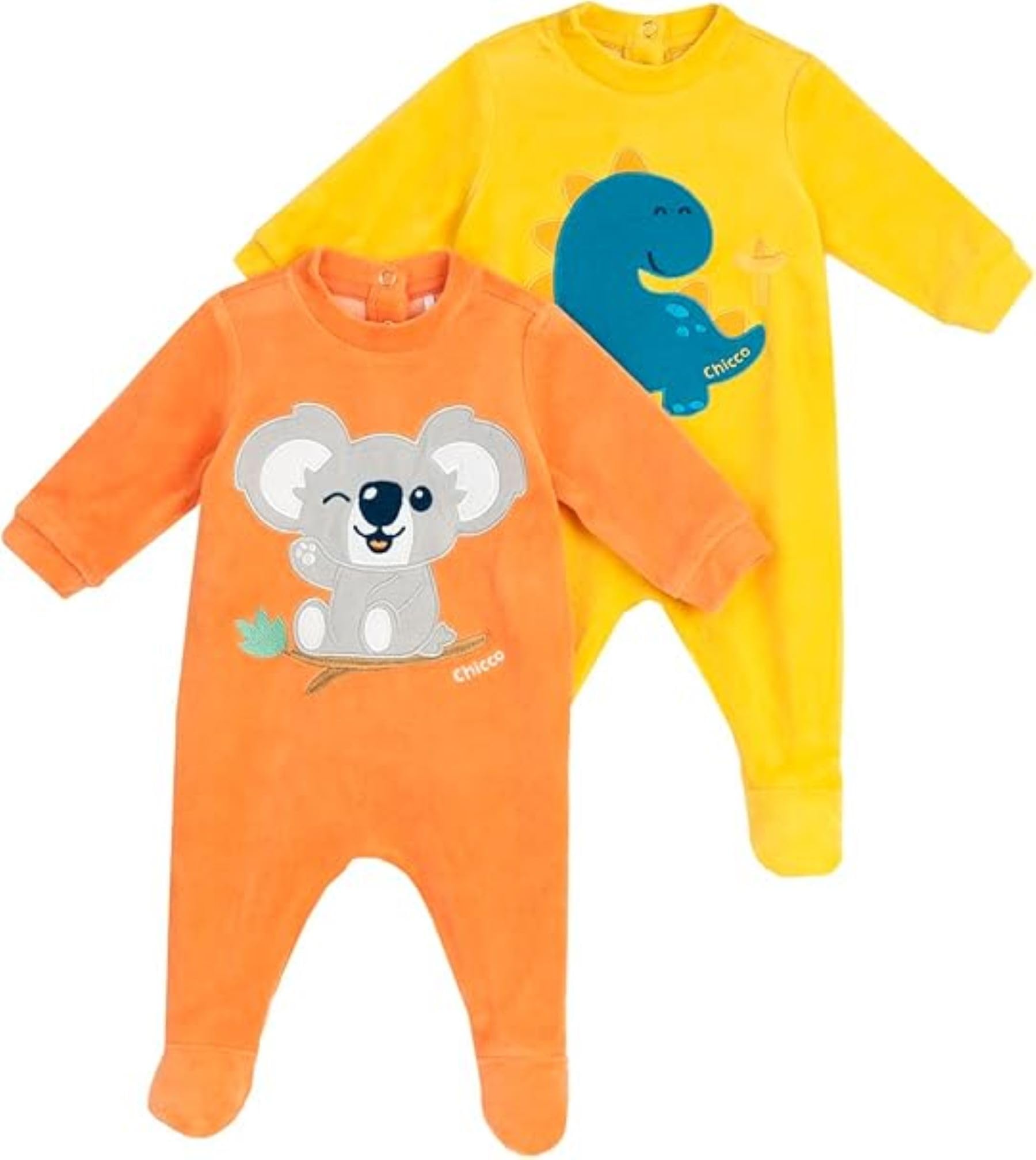chicco-chenille-strampler-jungen-set-mit-fu-azurblau-winter image 1