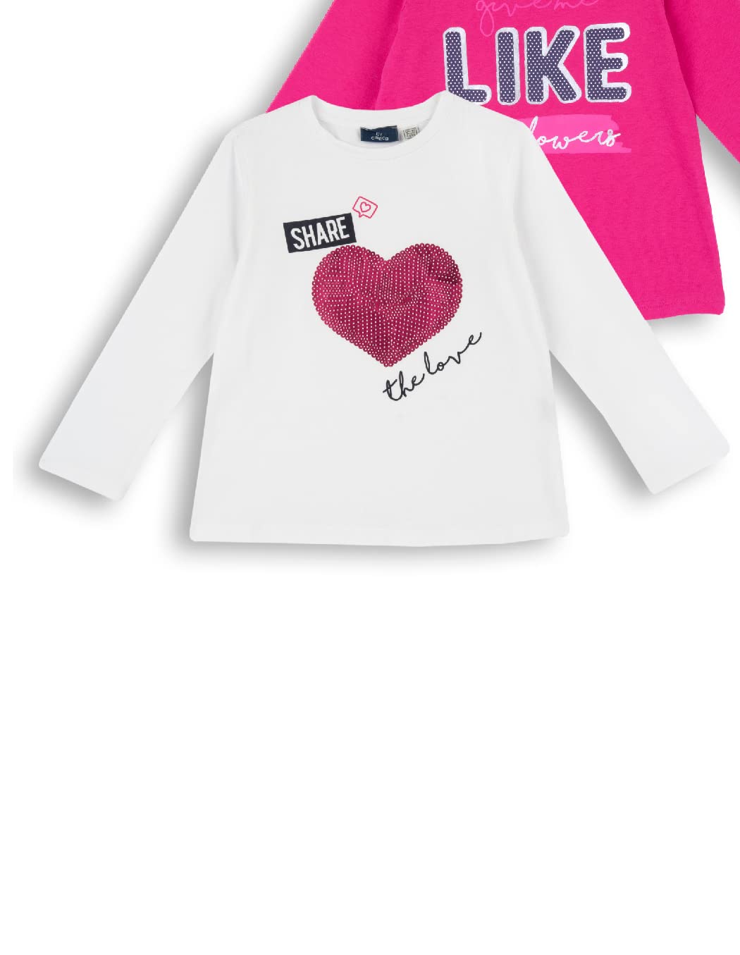 chicco-langarm-t-shirts-m-dchen-4-jahre-set-baumwolle image 3