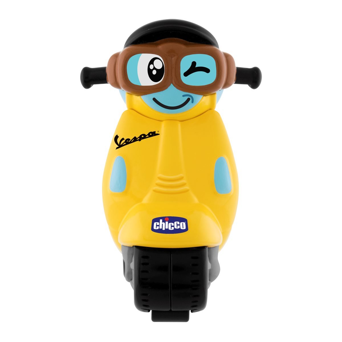 chicco-vespa-mini-rennauto-turbo-touch-gelb-r-ckziehfunktion image 3