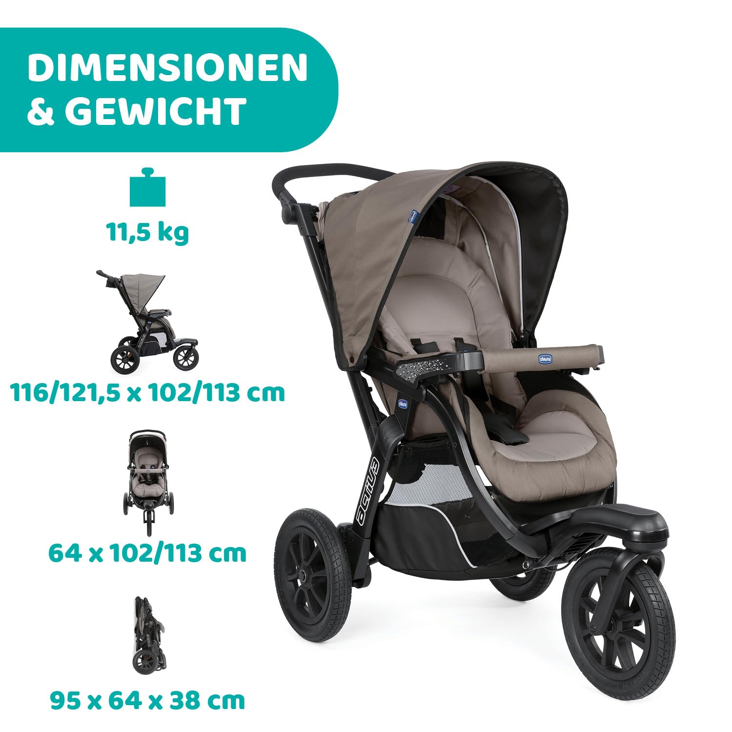chicco-activ3-kinderwagen-3-rad-dark-beige-mit-uv50-verdeck image 4