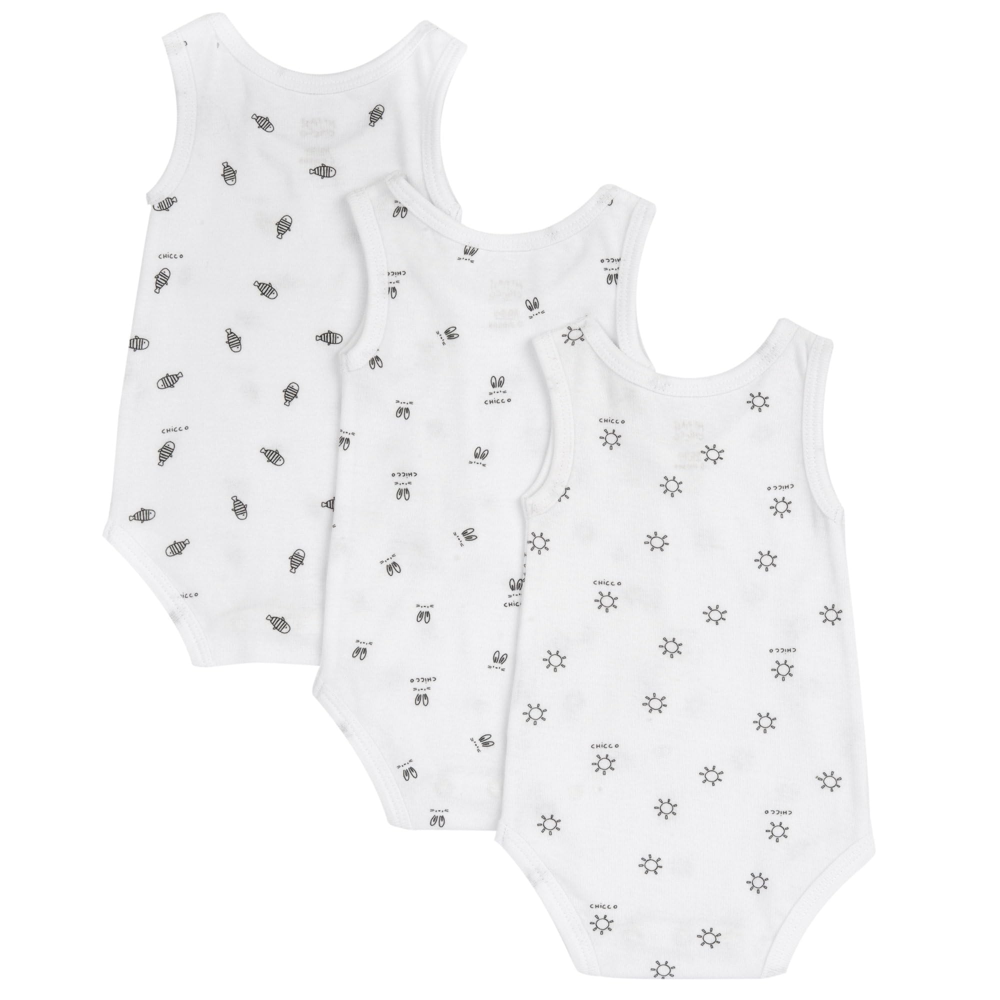 chicco-baby-body-set-ohne-rmel-6-monate-3er-baumwolle image 2