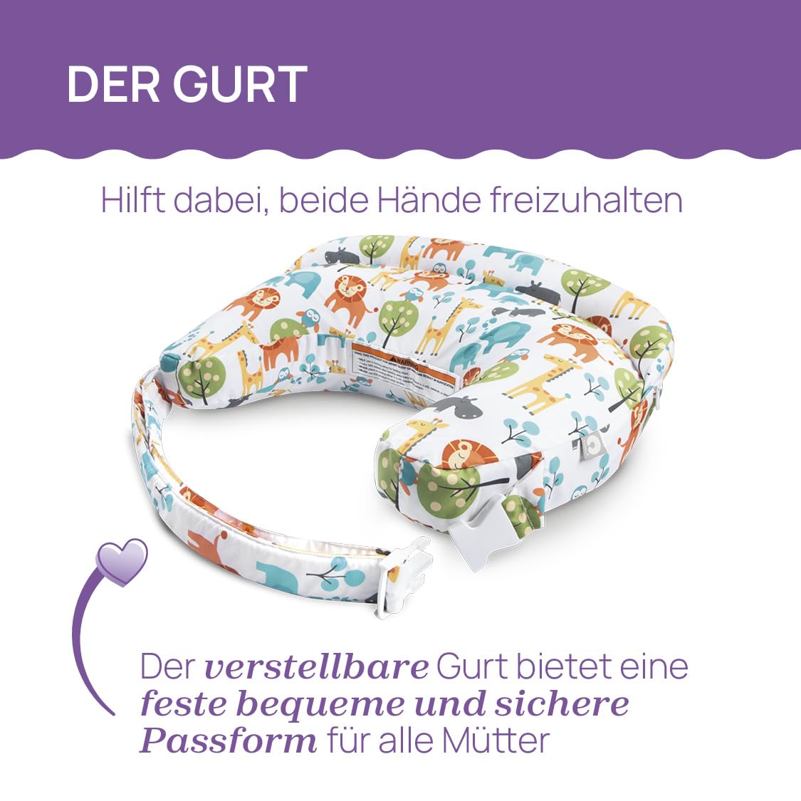 chicco-boppy-deluxe-stillkissen-peaceful-jungle-waschbar image 6