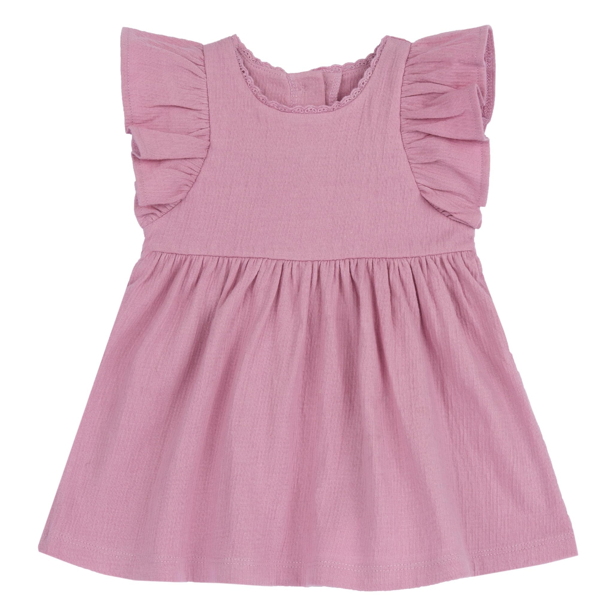 chicco-baby-kleid-mit-hose-gr-12-monate-rosa-baumwolle-set image 1