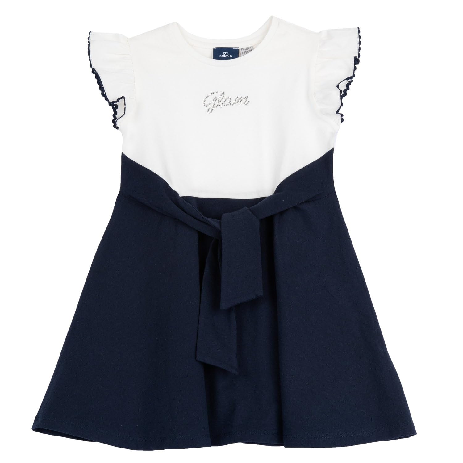 chicco-m-dchen-kleid-kurzarm-baumwolle-festkleid-4-jahre image 1