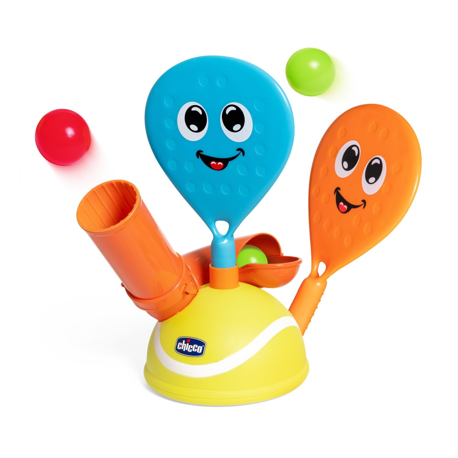 chicco-padel-set-padelspiel-retro-mit-schl-gern-und-b-llen image 1