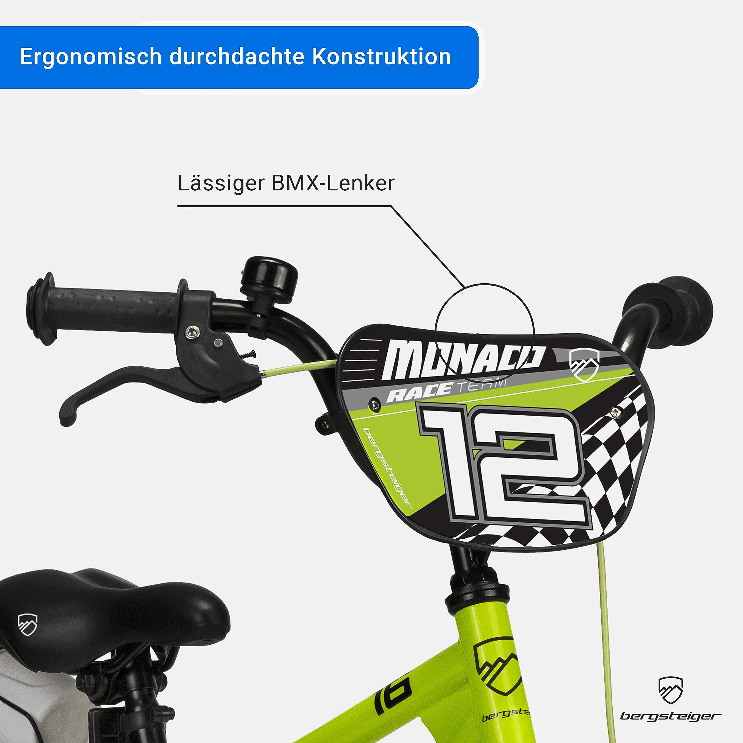 bergsteiger-monaco-12-zoll-kinderfahrrad-racing-green-bmx-r-cktritt image 4