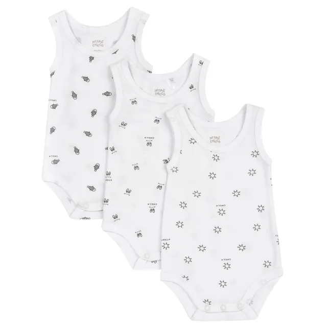 chicco-baby-body-set-ohne-rmel-6-monate-3er-baumwolle image 1