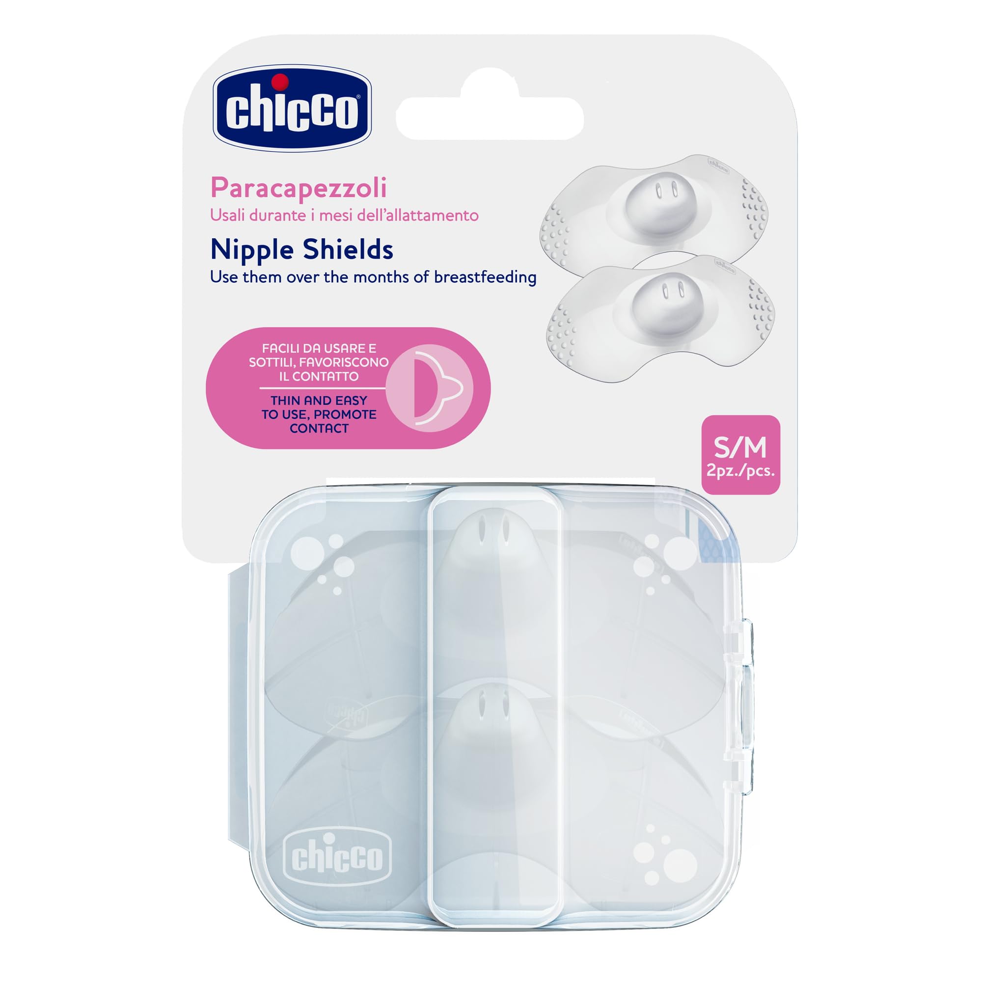chicco-silikon-brustwarzenh-tchen-gr-e-s-m-transparent-stillhilfe image 1