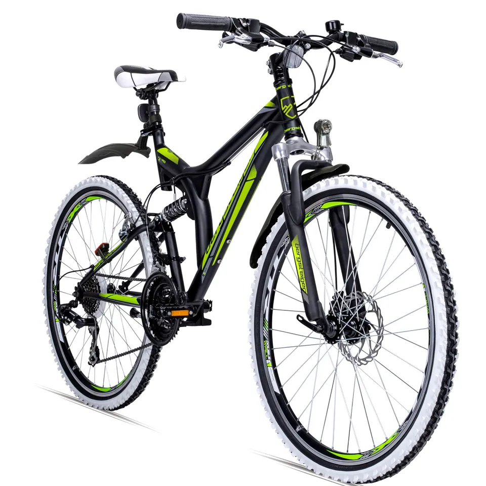bergsteiger-phoenix-26-zoll-fully-mtb-21-gang-toxic-green image 1