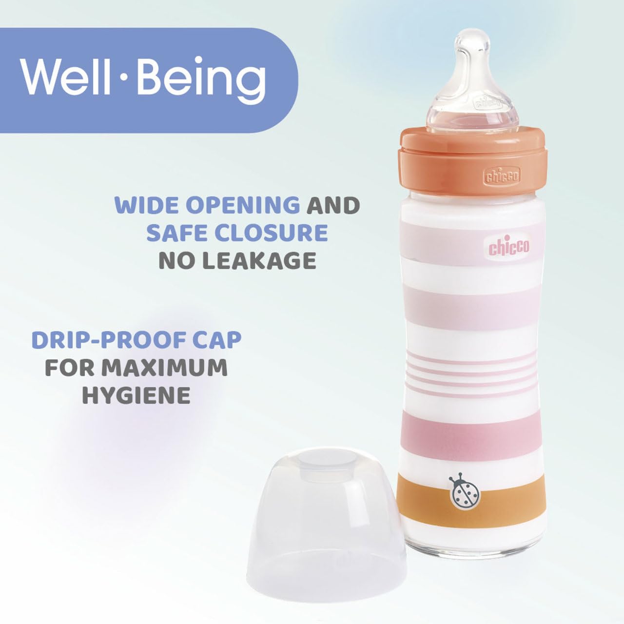 chicco-well-being-babyfl-schchen-glas-240-ml-gelb-0m-silikon image 4