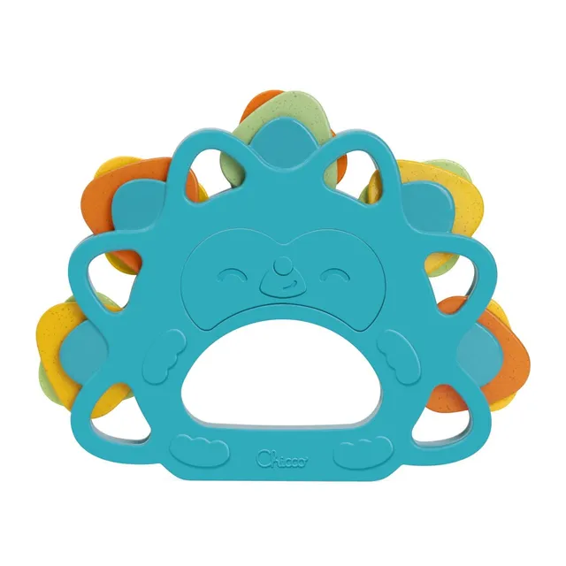 chicco-rassel-tamburin-igel-6-36-monate-recycelt image 1