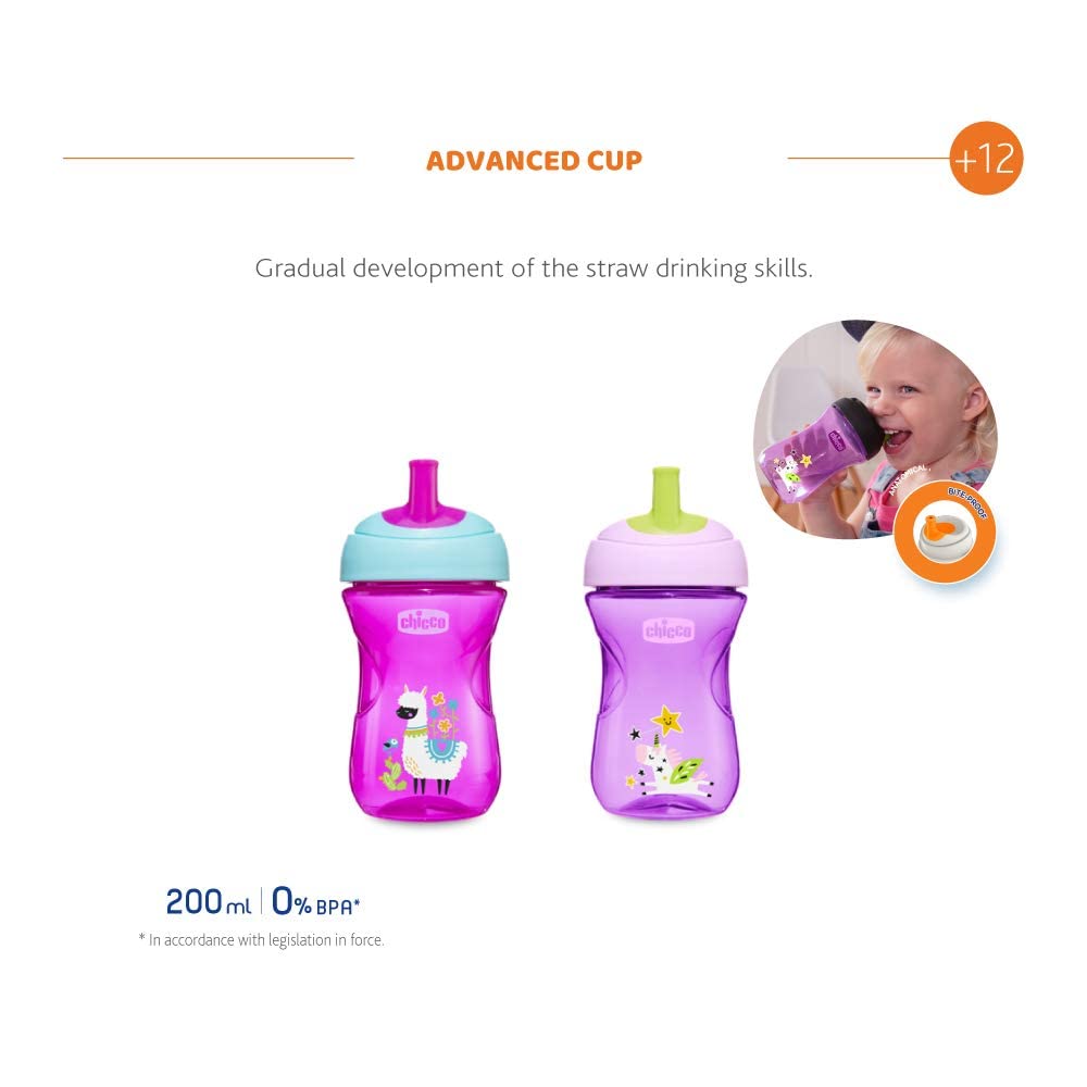 chicco-advanced-cup-trinkbecher-pink-266-ml-ab-12-monaten image 2