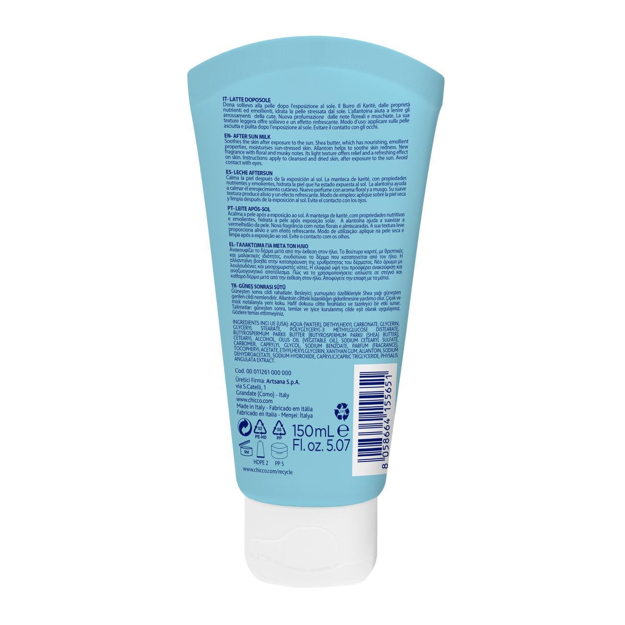 chicco-after-sun-milch-baby-150-ml-sheabutter image 3