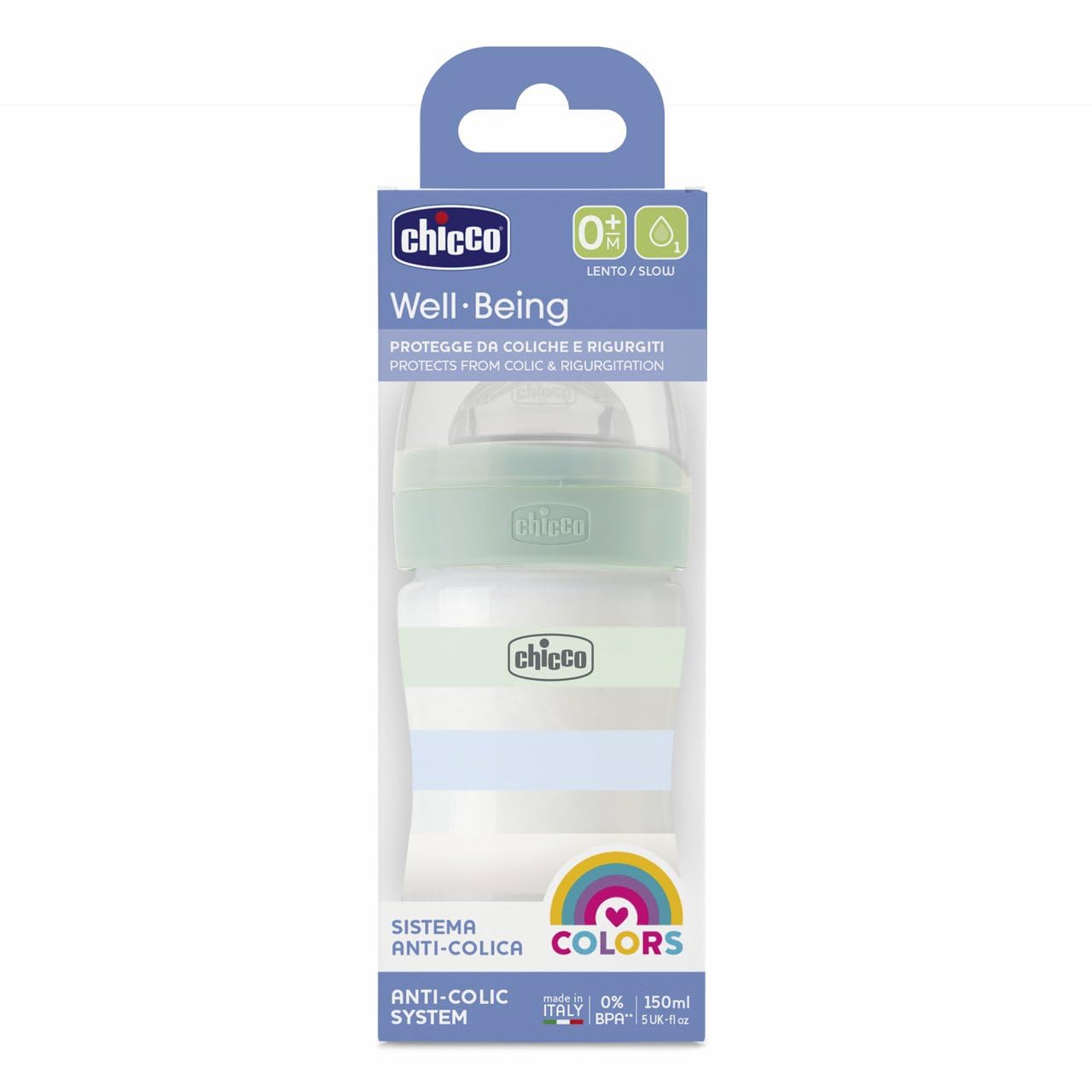 chicco-well-being-babyflasche-150-ml-langsamer-fluss-anti-kolik image 2
