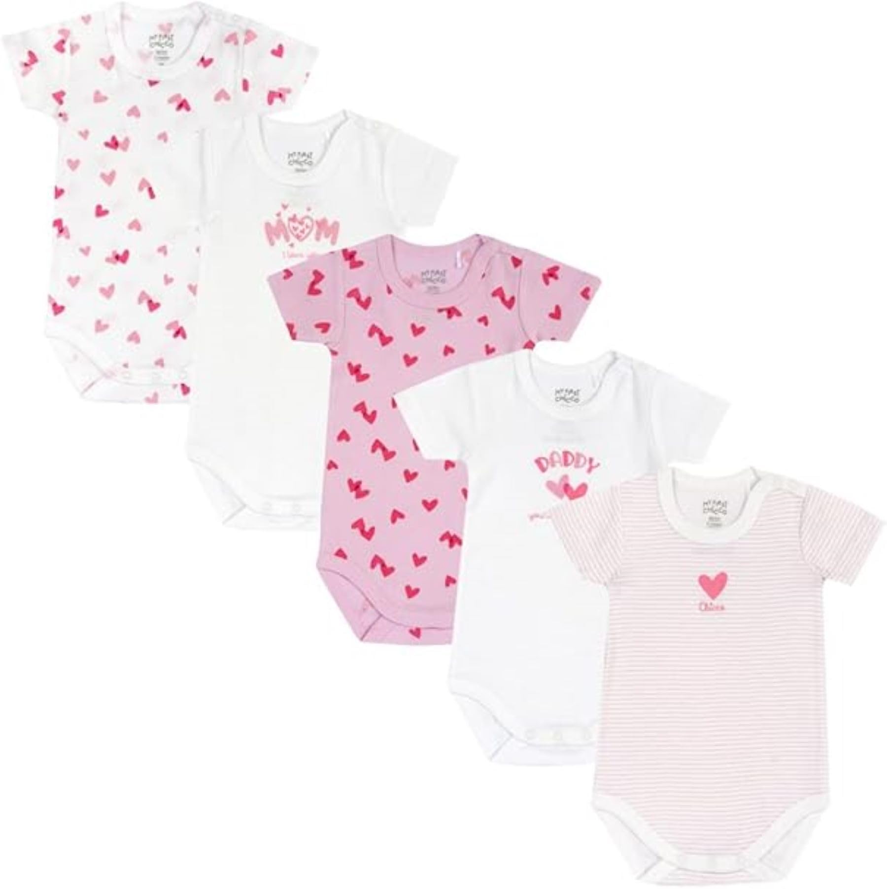 chicco-baby-body-kurzarm-5er-set-baumwolle-0-3-m image 1