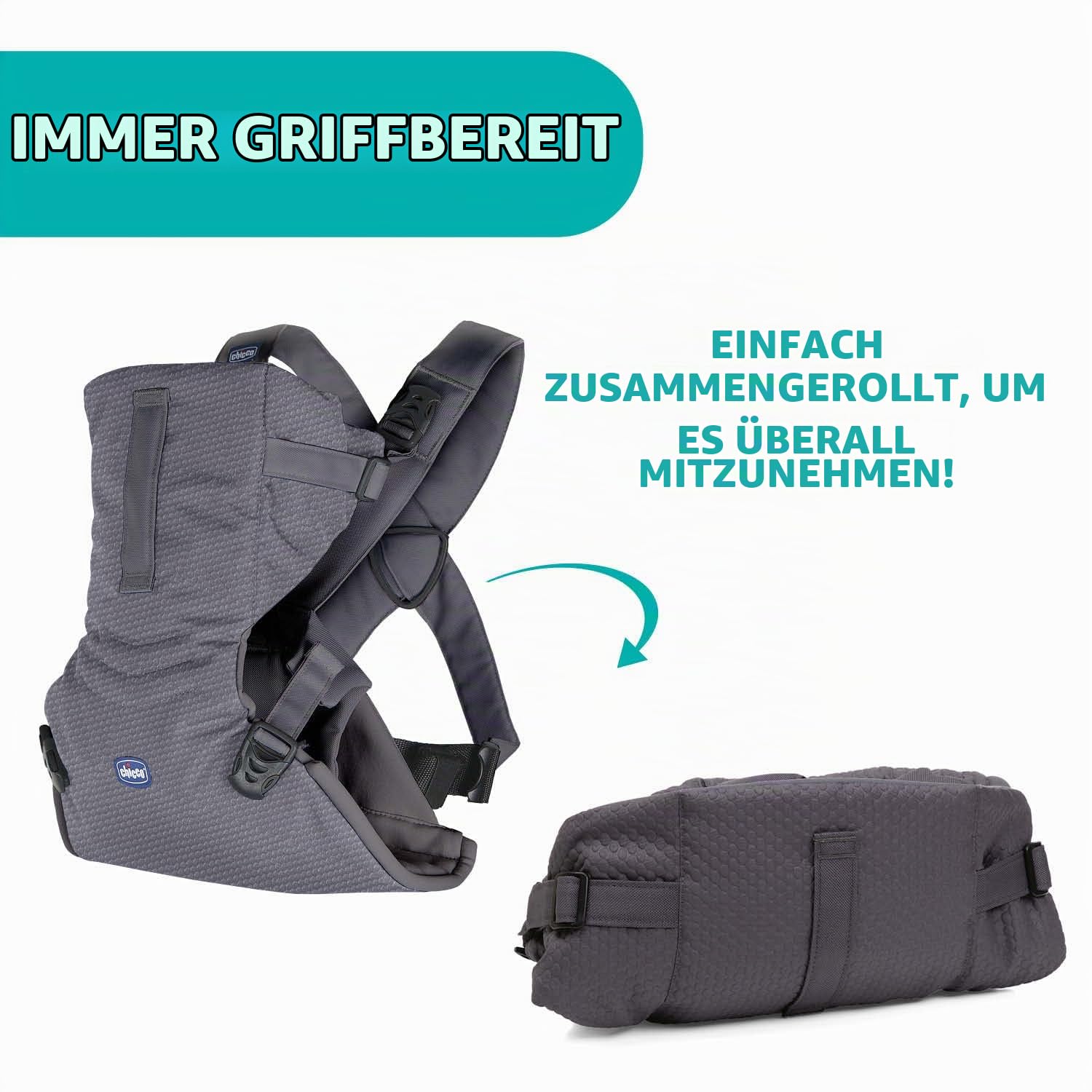 chicco-easyfit-babytrage-moon-grey-bis-9-kg-ergonomisch image 8