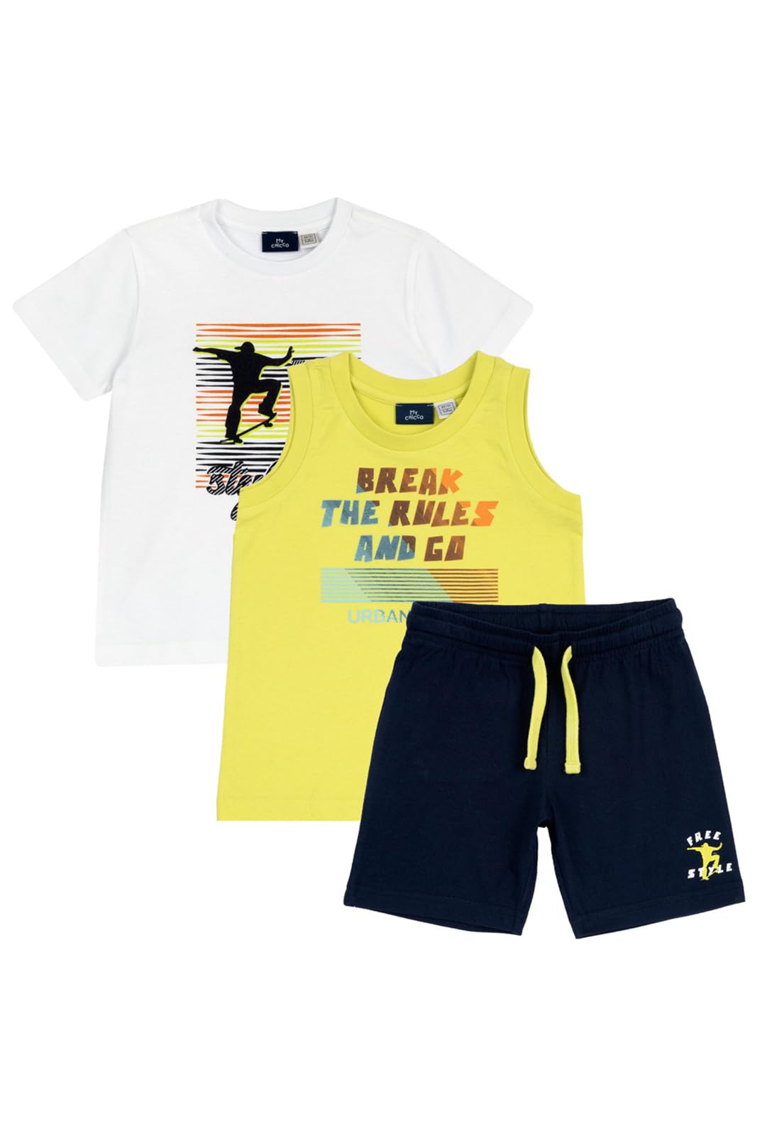 chicco-jungen-set-t-shirt-shorts-top-gr-6-baumwolle image 1